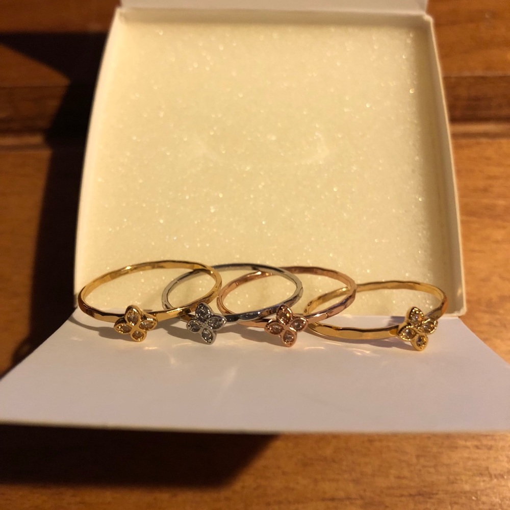 Stella & Dot Moraley Flower Stackable Bands
